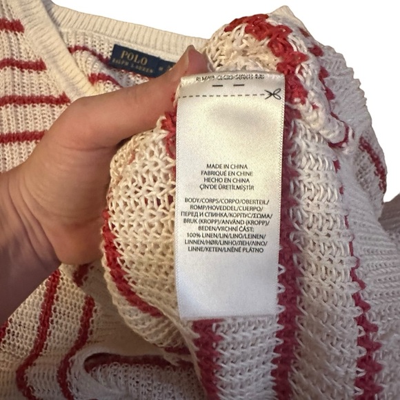 Polo Ralph Lauren Linen Pullover Sweater Size M - Picture 8 of 8
